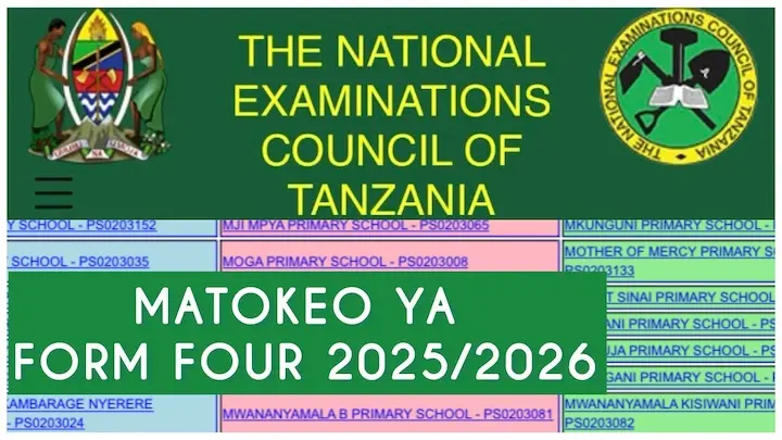 csee 2025/2026 results form 4 2025